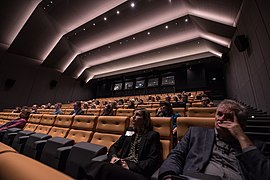 View of the participants in the Estonian Film Museum cinema hall at the Baltic Audiovisual Archival Council annual conference 2018