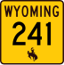 Wyoming Highway 241 marker