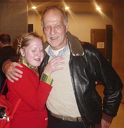 Werner Herzog e uma fã em uma première em Seattle, 2005