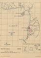 Mapa de las posesiones españolas en el Golfo de Guinea en 1897, antes del Tratado de París de 1900.