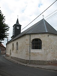 The church in Franvillers