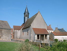 The church in Sainte-Magnance