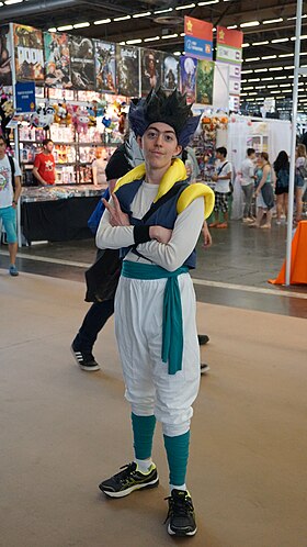 Cosplay de Gotenks à la Japan Expo 2016, en Île-de-France.