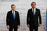 Draghi s predsednikom Brazilije Jairjem Bolsonarom.