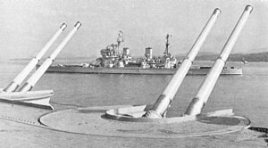 4.5 inch guns on Implacable class aircraft carrier.jpg