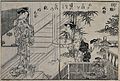 「朝顔雨静」　1778年。木版