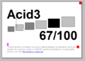 Acid3 Test on Mozilla Firefox 3 beta 4