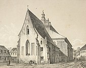 Widok kościoła przed 1858