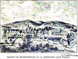 Ansicht von Reinhardsbrunn im 17. Jahrhundert (nach Pollack)