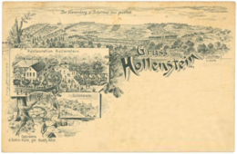 Postkarte „Gruß vom Hollenstein“ um 1895