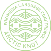 Logo Arctic Knot Wikimedia Language Conference