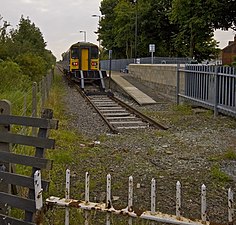 The station in 2008, looking east