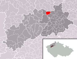 Localização de Břvany