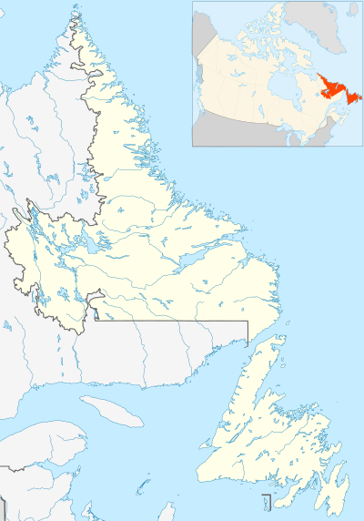 Carte de l'Terre-Neuve-et-Labrador