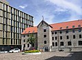 Ceres Plaza, a cobblestone square around former brewery buildings