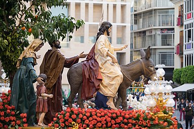 Entrada de Jesús en Jerusalén.