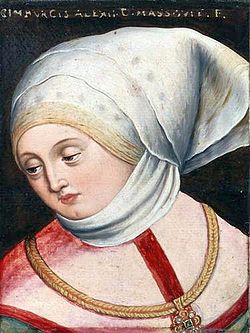 Портрет Кимбурги Мазовецкой XV века