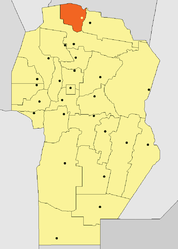 Dipartimento di Sobremonte – Mappa