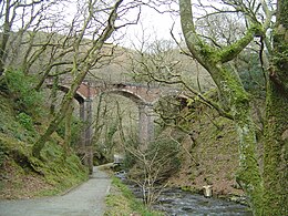 The railway viaduct over Nant Dolgoch