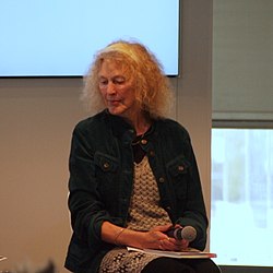 Dorothea Grünzweig Frankfurtin kirjamessuilla 2014.