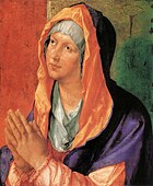 『祈る聖母』(1518年) ベルリン絵画館