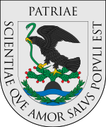 Escudo de la Nacional y Pontificia Universidad de México, 1823.