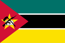 The flag of Mozambique