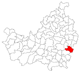 Location in Cluj County