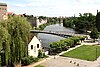 The Lusatian Neisse river separating Görlitz, Germany, from Zgorzelec, Poland