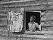 „Gee's Bend, Alabama, Artelia Bendolph“. Fotografie von Arthur Rothstein, 1937.