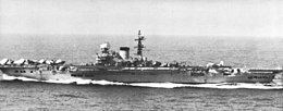 HMS Victorious underway in the Pacific in 1964. HMS Victorious (R38) underway in the Pacific Ocean c1964.jpg