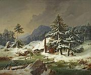 Alte Glashütte im bayerischen Wald(1852)