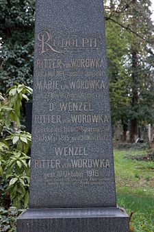 Hrob Wenzela Worowky a jeho rodiny na pražských Olšanských hřbitovech