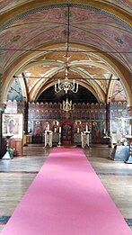 View of the interior facing the iconostasis