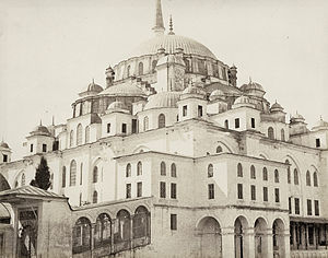 Fatih Mosque, salt print from paper negative. ...