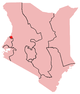 Emplacement du siège épiscopal sur une carte.