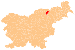 Location of the Municipality of Lovrenc na Pohorju in Slovenia