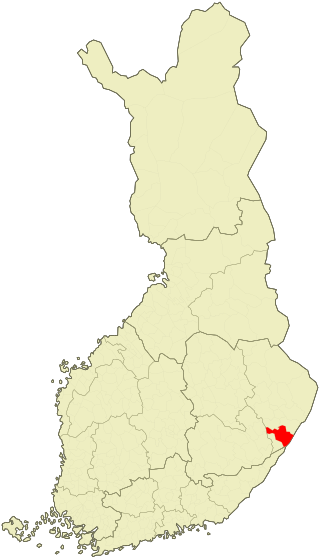 Location of Kitee in Finland