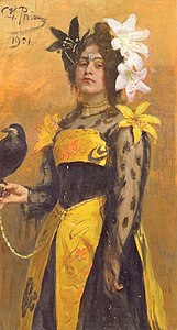 Portret al Doamnei Kuznețova, de Ilya Repin (1901)