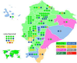 Elecciones legislativas de Ecuador de 2017