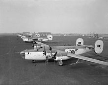 Liberator Mk.IIIs of No. 120 Squadron at RAF Aldergrove, 1943. Liberators 120 and 86 Sqn RAF at Aldergrove c1943.jpg