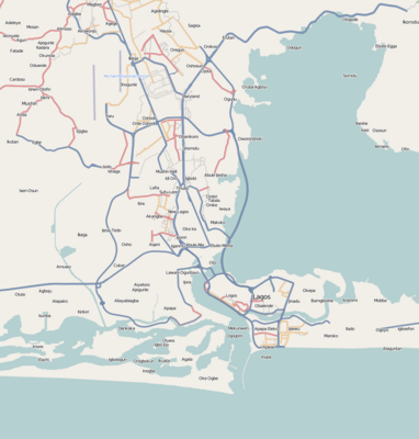 Location map Nigeria Lagos