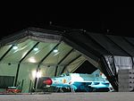Rumänsk MiG-21 i beredskap nattetid hösten 2007