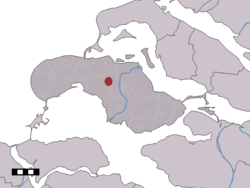 Lage von Nieuwerkerke in der Gemeinde Schouwen-Duiveland