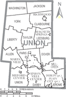 Municipalities and townships of Union County