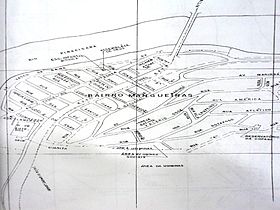Mapa do bairro Mangueiras