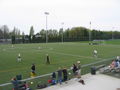 The soccer field at Minoru Park.