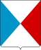 Modern French shield division - party per saltire.svg