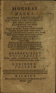 Mokslas skaitymo rašto lenkiško, 1766 edition