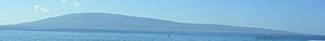 The island of Molokai as viewed from Ka‘anapal...